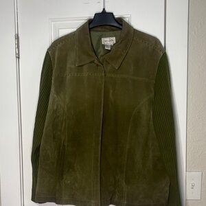 Live a Little Olive Leather Jacket